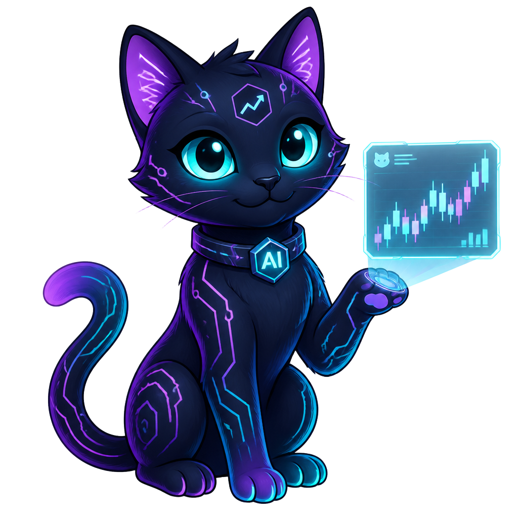 AgentCat, the AI trading cat mascot